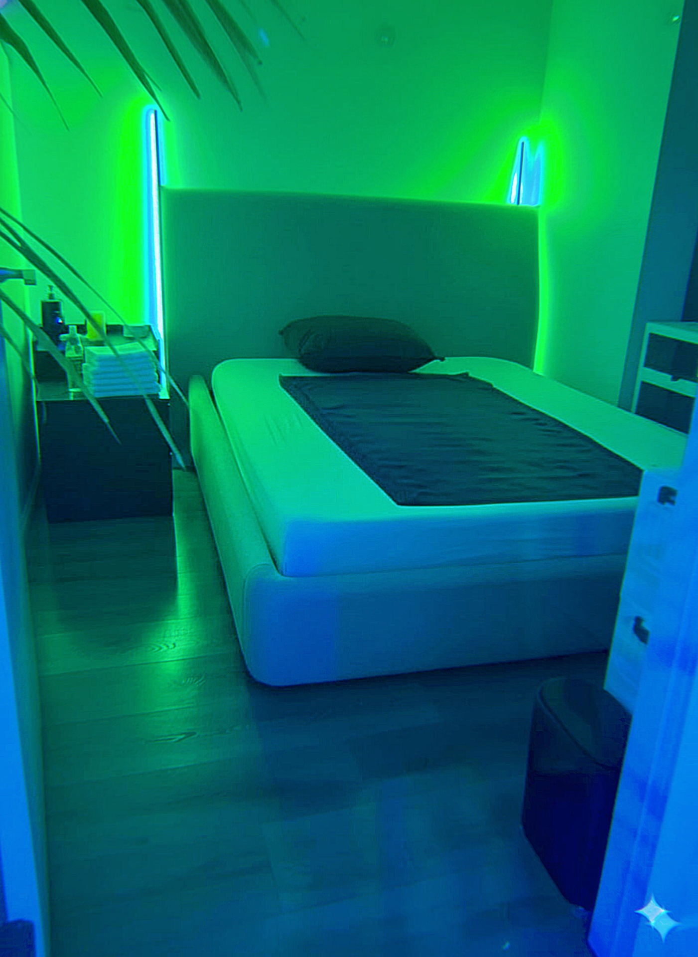 Inside the Velvet & Ember massage suite — Toronto, after dark